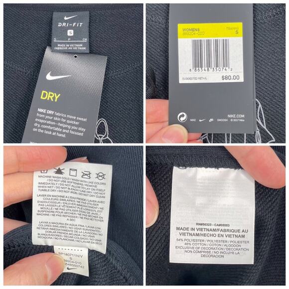 Nike Dri-Fit Wrap Training Hoodie Athleisure Lounge 889204-010 Size Small Black - Picture 12 of 16